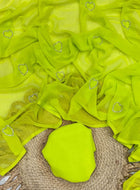 Light Green Georgette Saree