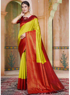 Light Green Kanjivaram Silk Saree