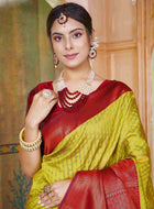 Light Green Kanjivaram Silk Saree