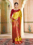 Light Green Kanjivaram Silk Saree