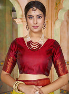 Light Green Kanjivaram Silk Saree
