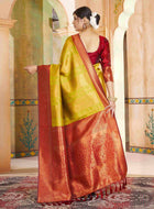 Light Green Kanjivaram Silk Saree