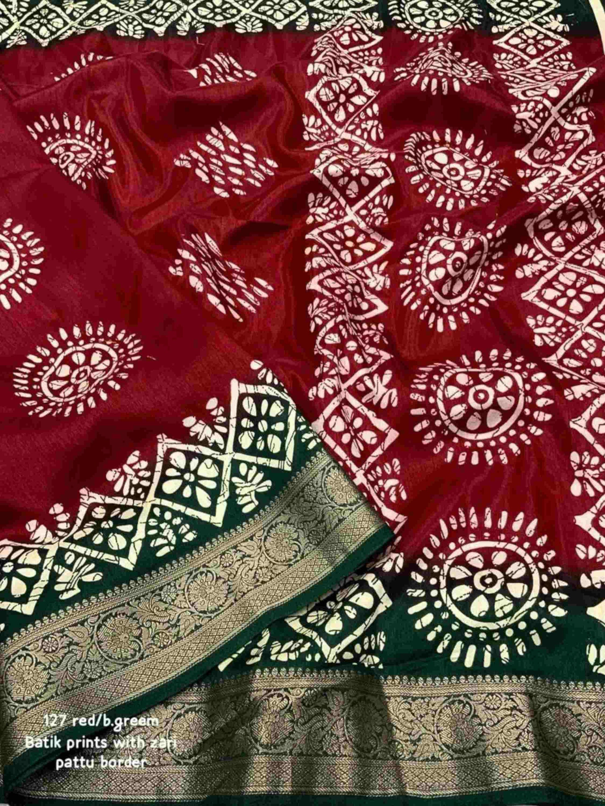 Maroon Dola Silk Cotton Saree