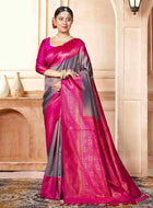 Mauve Kanchipuram Silk Saree