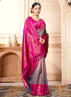 Mauve Kanchipuram Silk Saree