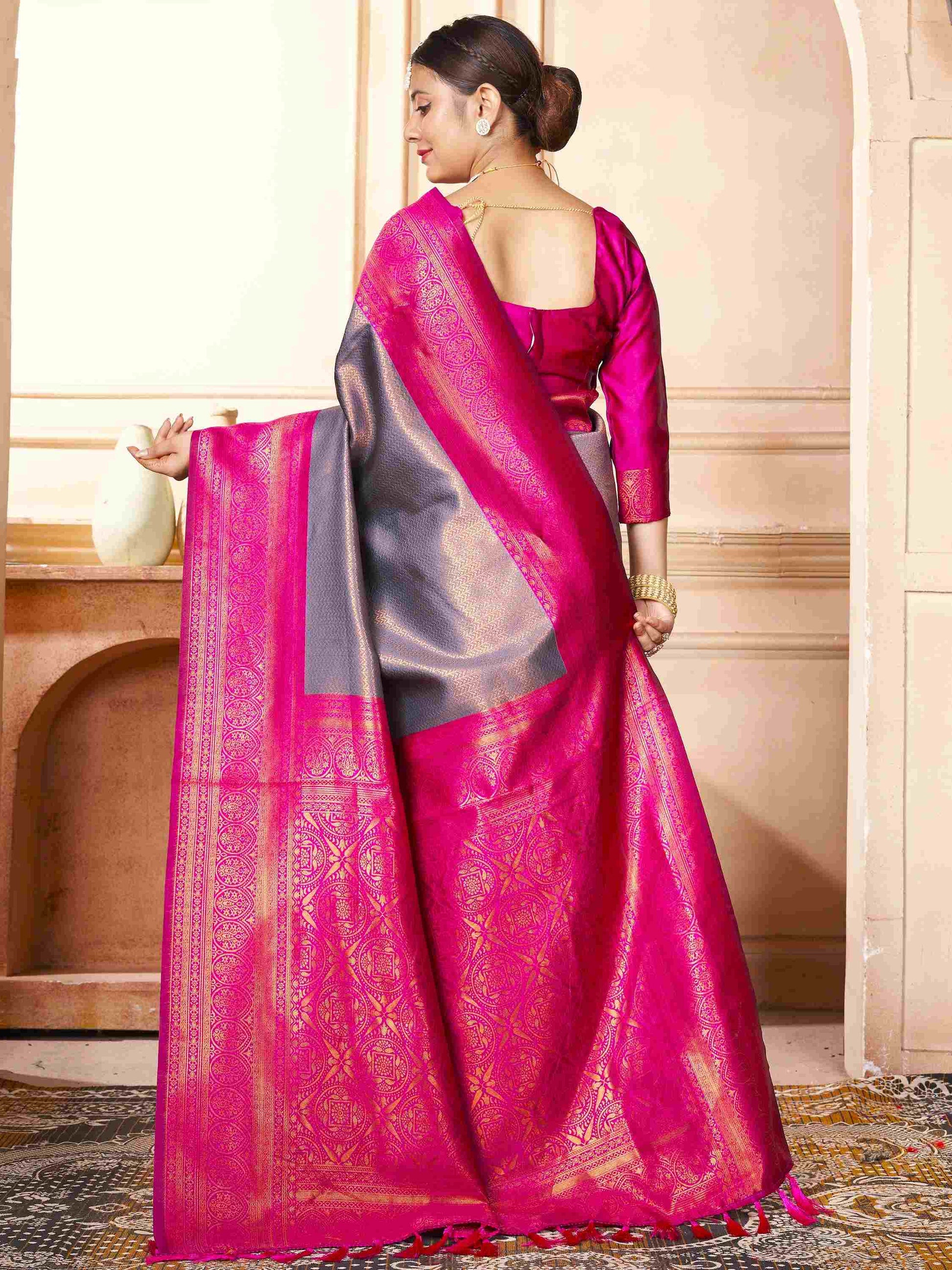 Mauve Kanchipuram Silk Saree