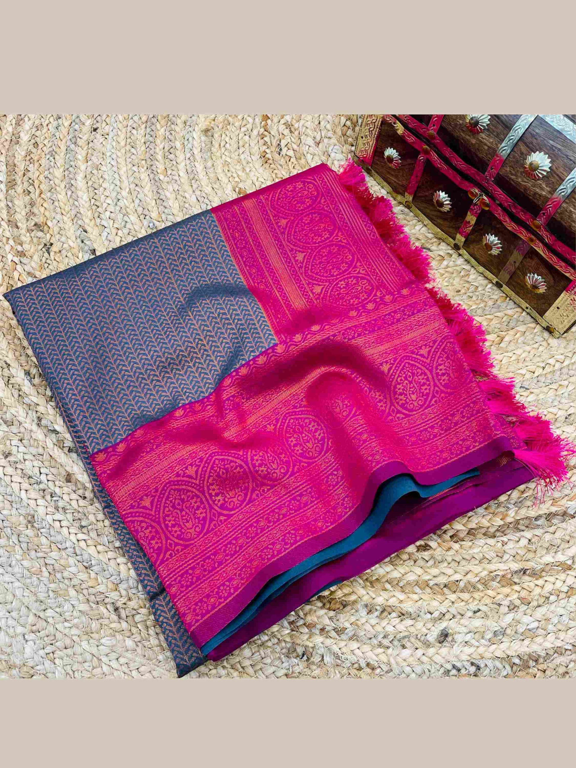Mauve Kanchipuram Silk Saree
