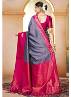 Mauve Kanjivaram Silk Saree