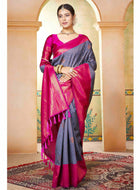 Mauve Kanjivaram Silk Saree