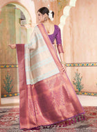 Mint Green Kanjivaram Silk Saree