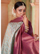Mint Green Kanjivaram Silk Saree