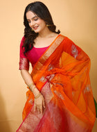 Organza Saree Orange
