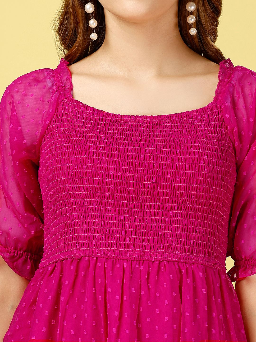 Pink Chiffon Maxi Dress