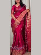Dola Silk Saree Pink