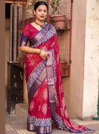 Pink Dola Silk Cotton Saree