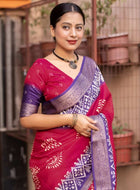 Pink Dola Silk Cotton Saree