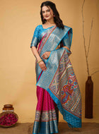 Pink Dola Silk Cotton Saree