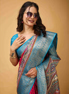Pink Dola Silk Cotton Saree