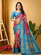 Pink Dola Silk Cotton Saree