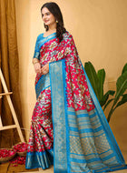 Pink Dola Silk Cotton Saree