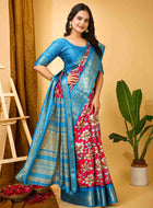 Pink Dola Silk Cotton Saree