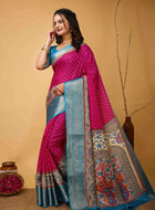 Pink Dola Silk Cotton Saree