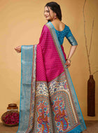 Pink Dola Silk Cotton Saree