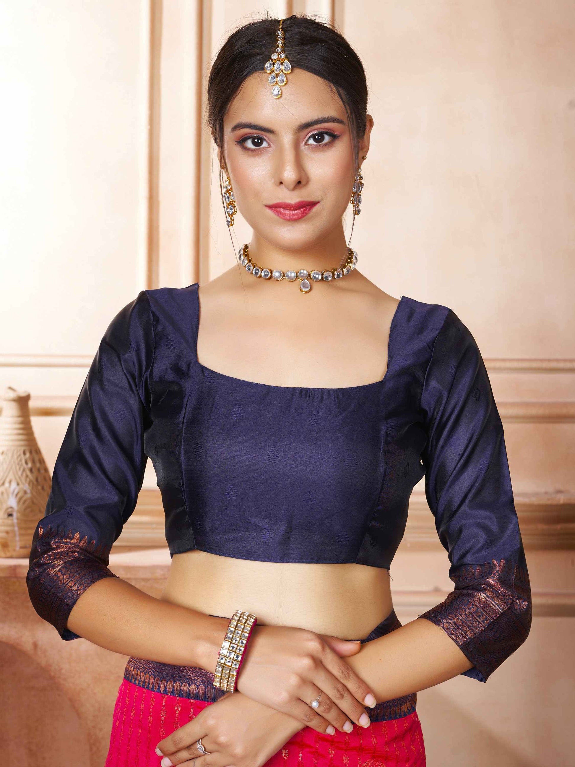 Pink Kanjivaram Silk Saree
