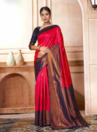 Pink Kanjivaram Silk Saree