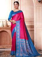 Pink Kanjivaram Silk Saree