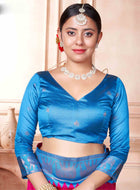 Pink Kanjivaram Silk Saree