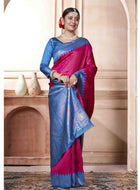 Pink Kanjivaram Silk Saree