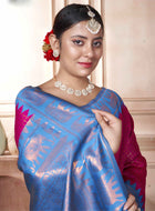 Pink Kanjivaram Silk Saree