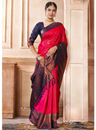 Pink Kanjivaram Silk Saree