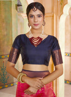 Pink Kanjivaram Silk Saree