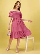 Pink Midi Dress