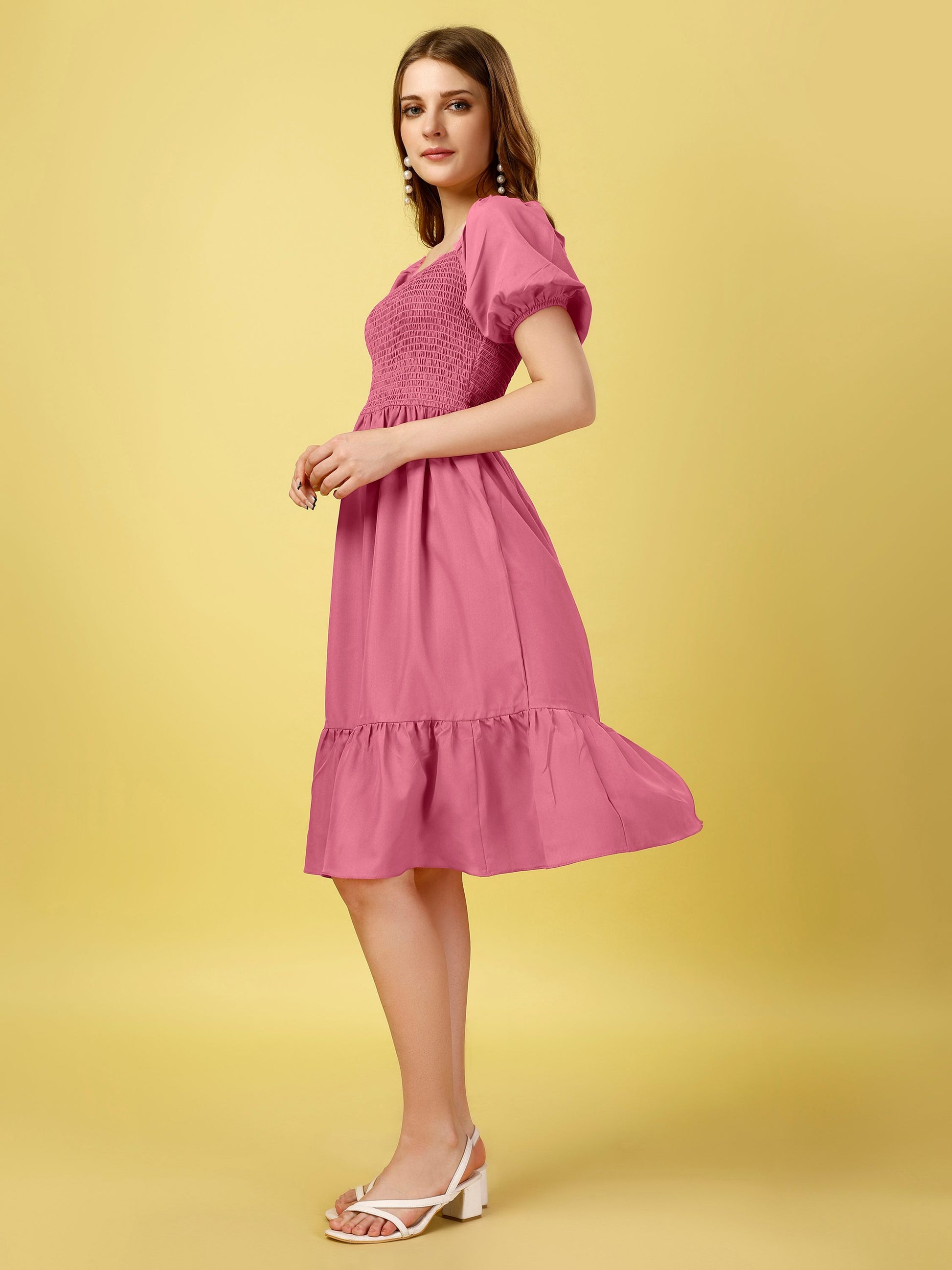 Pink Midi Dress
