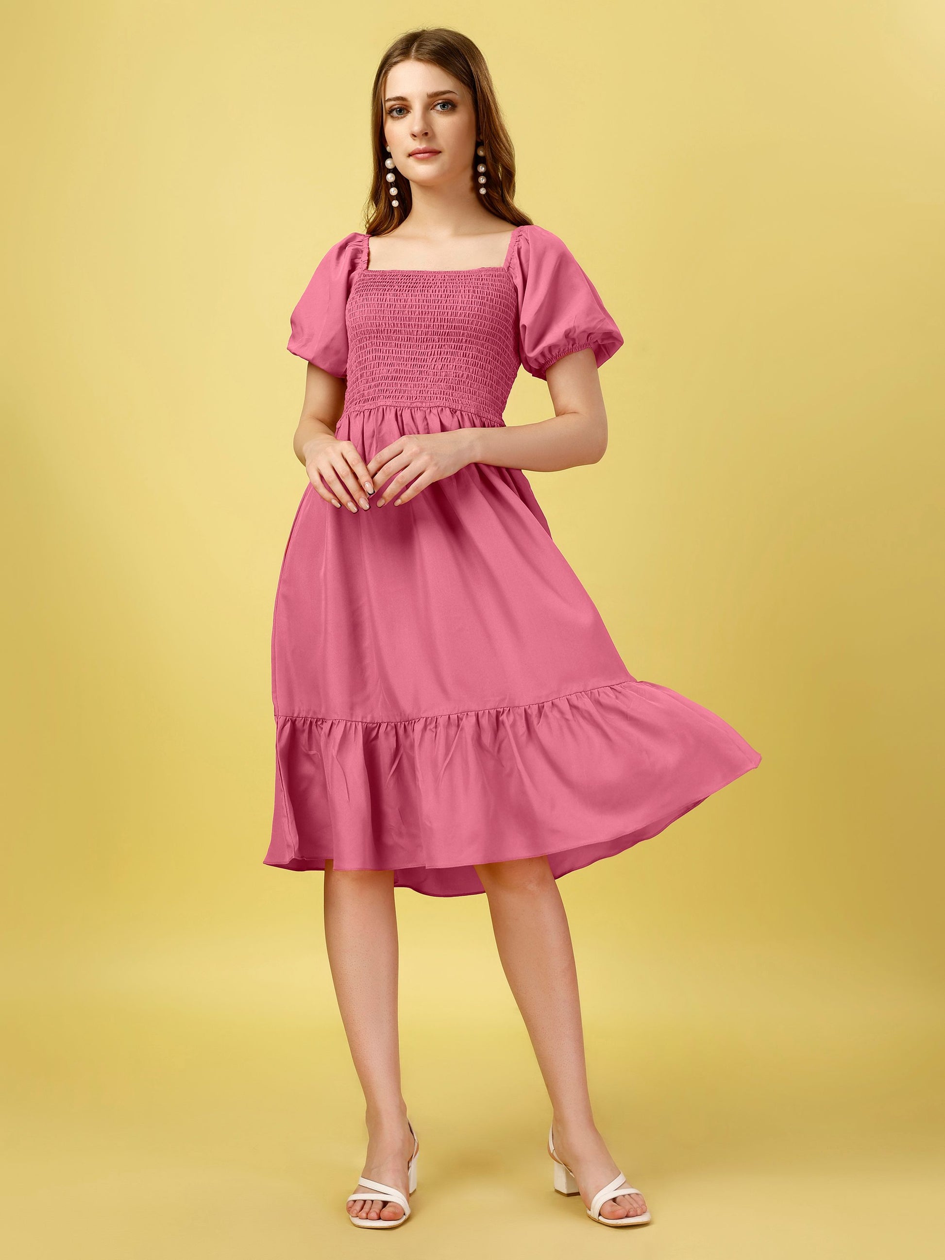 Pink Midi Dress