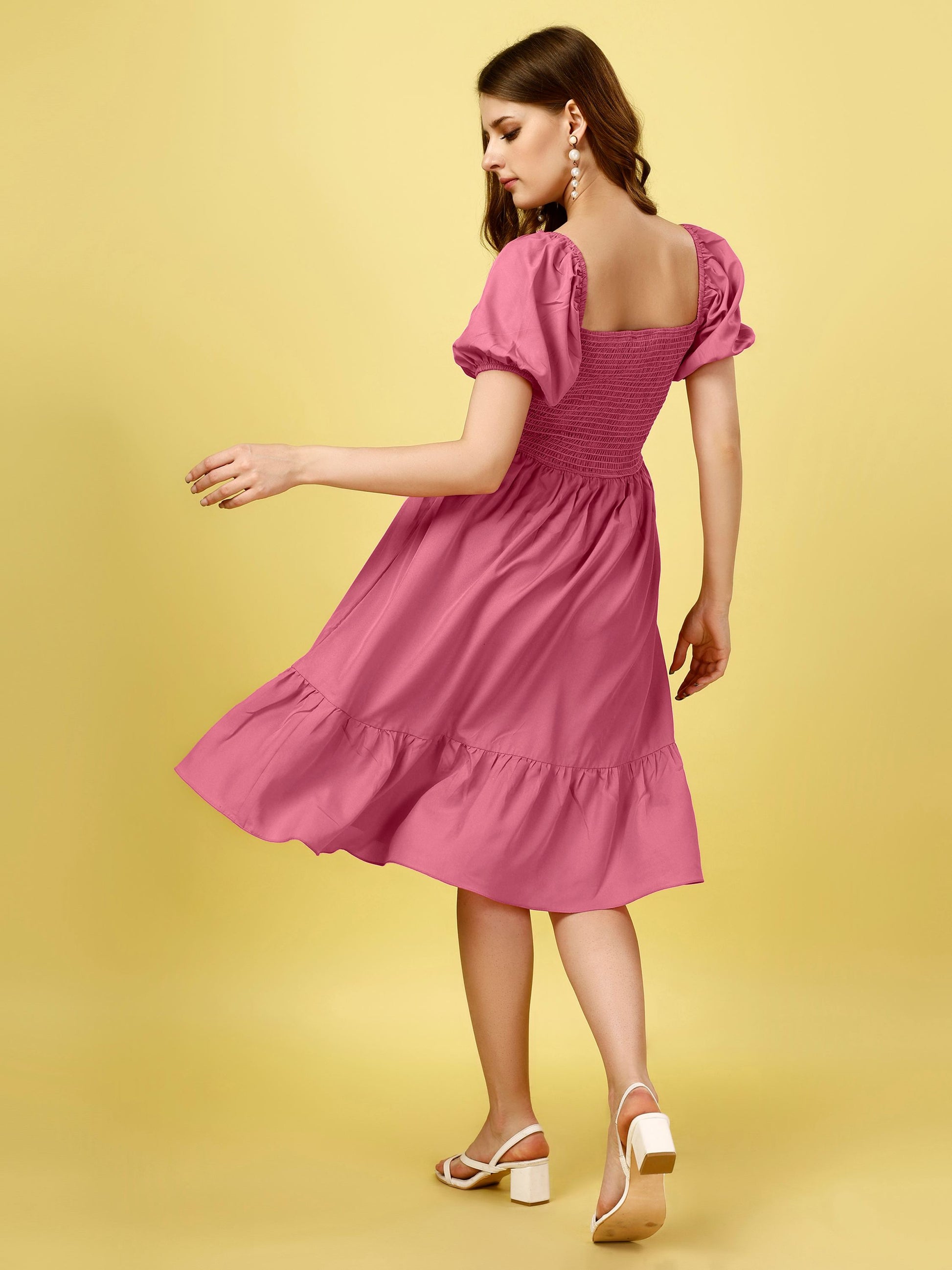 Pink Midi Dress