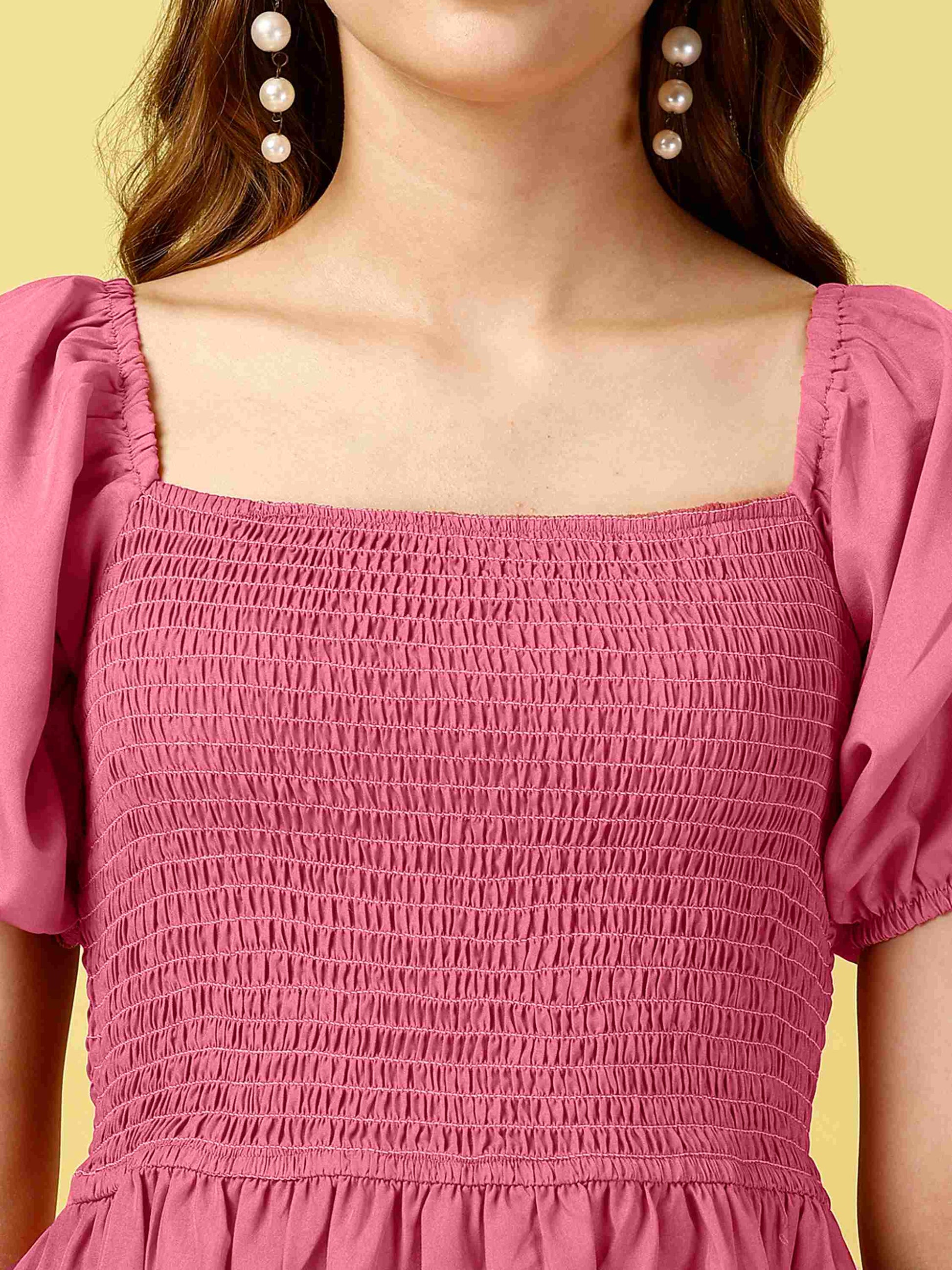 Pink Midi Dress