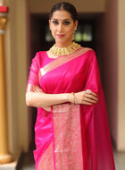 Pink Organza Saree