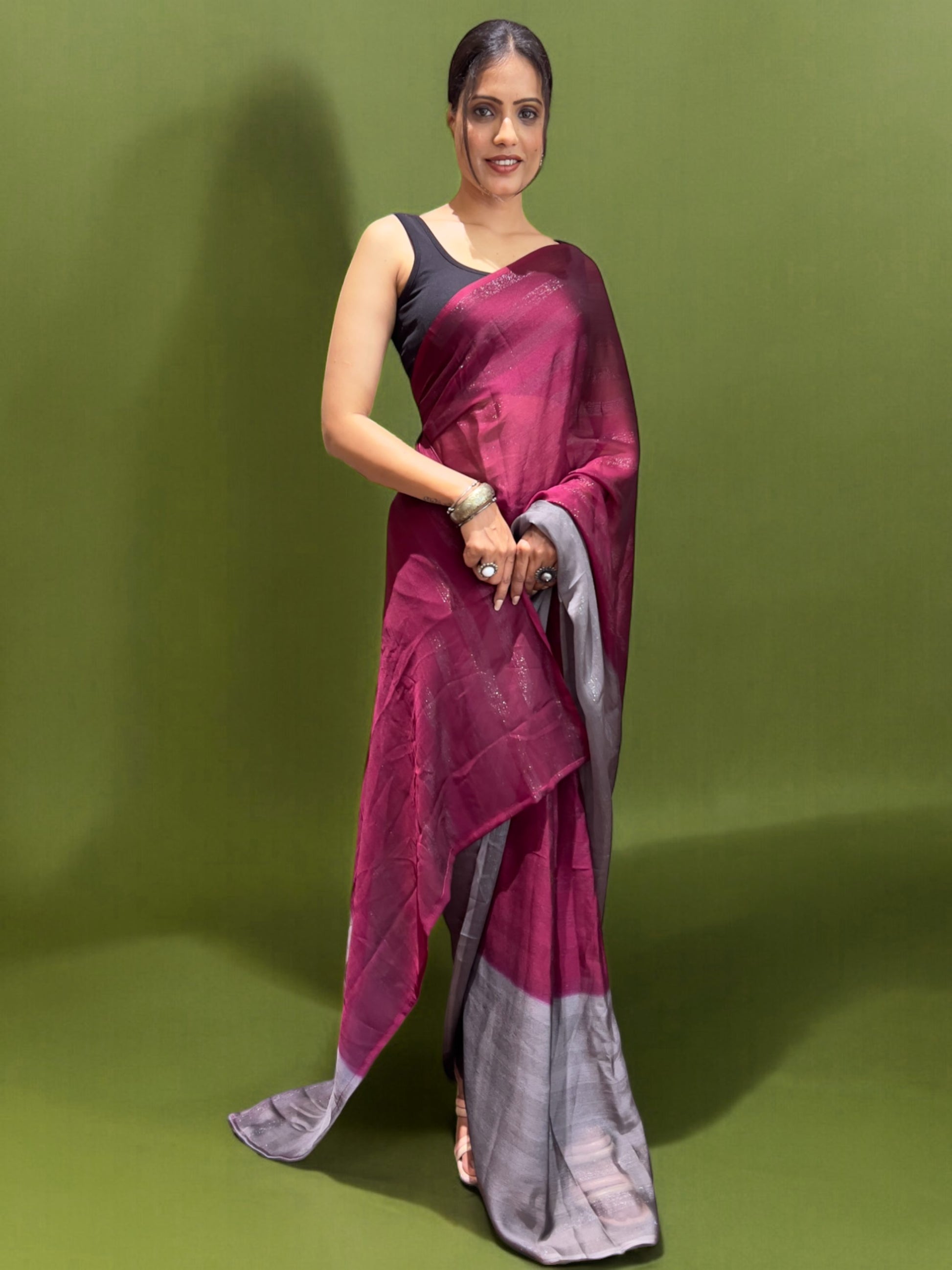 Pink Ready-to-Wear Saree