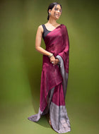 Pink Ready-to-Wear Saree