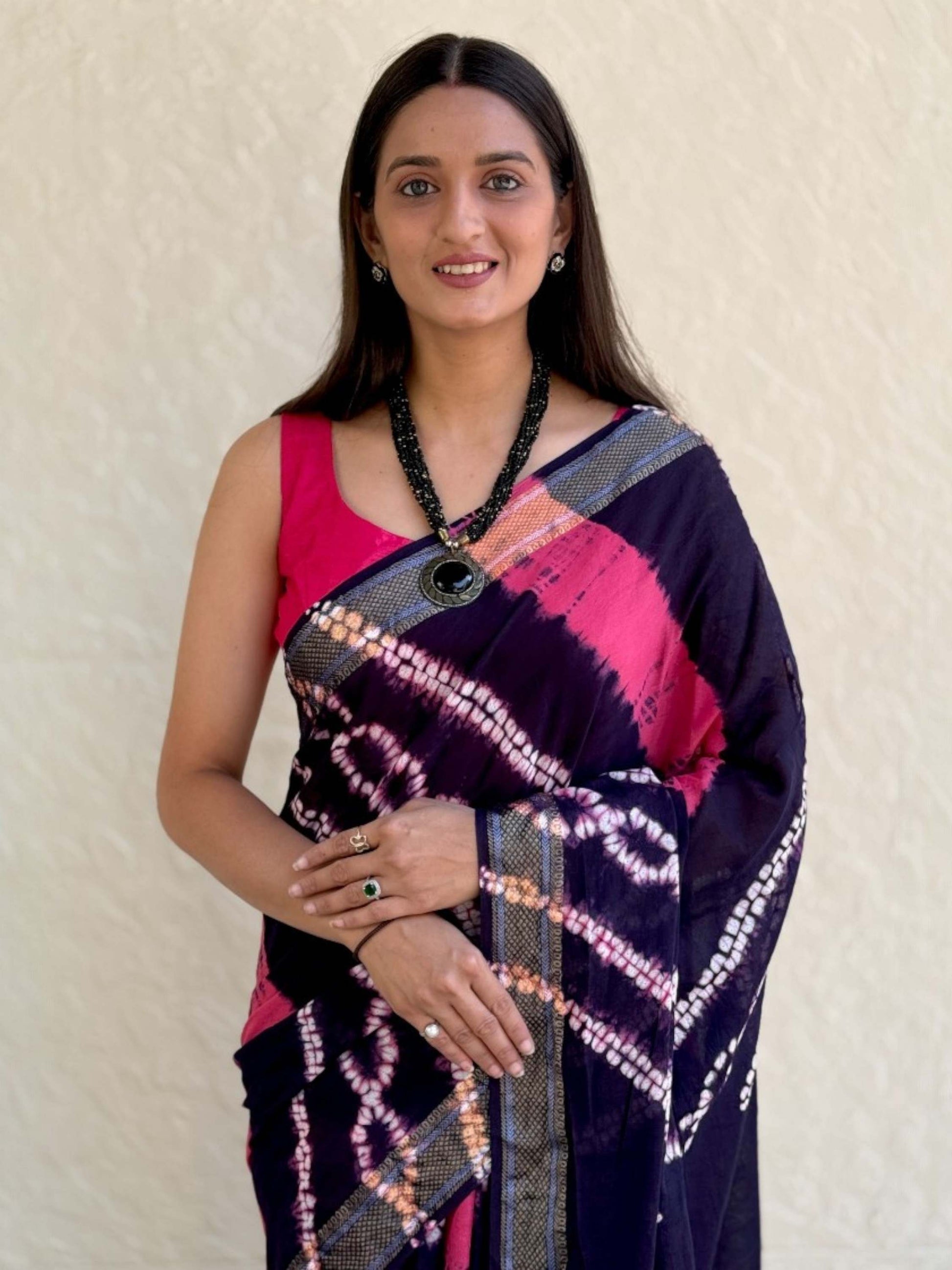 Pure Mulmul Cotton Saree Blue