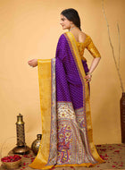 Purple Dola Silk Cotton Saree