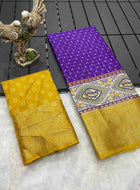 Purple Dola Silk Cotton Saree