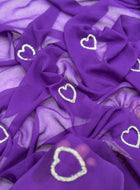 Purple Georgette Saree