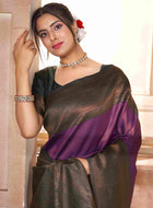 Purple Kanchipuram Silk Saree