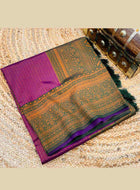Purple Kanchipuram Silk Saree