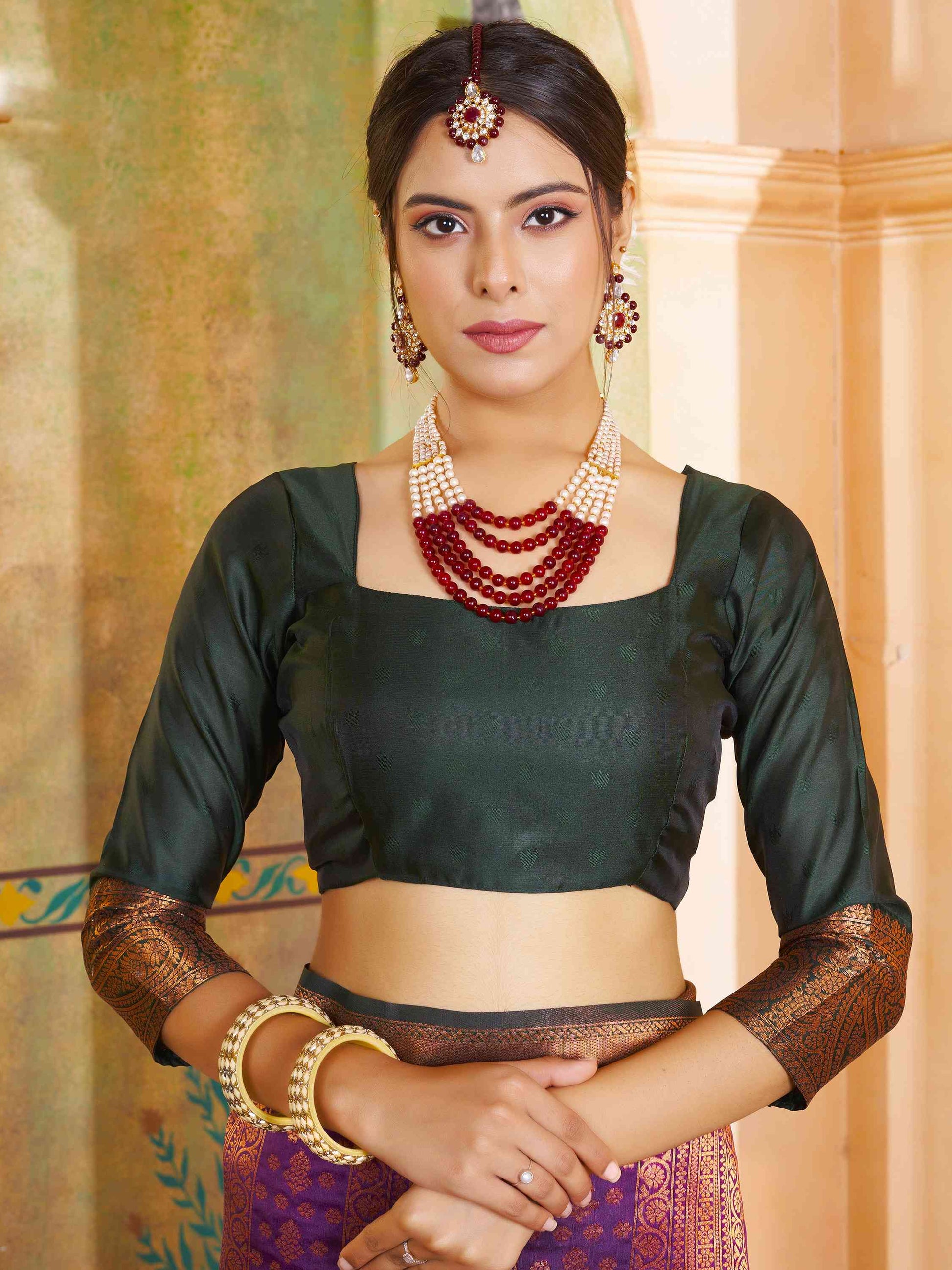 Purple Kanjivaram Silk Saree